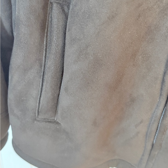 Apt. 9 Brown Faux Suede Outerwear. SUPER SOFT LINING! EUC - Picture 5 of 5